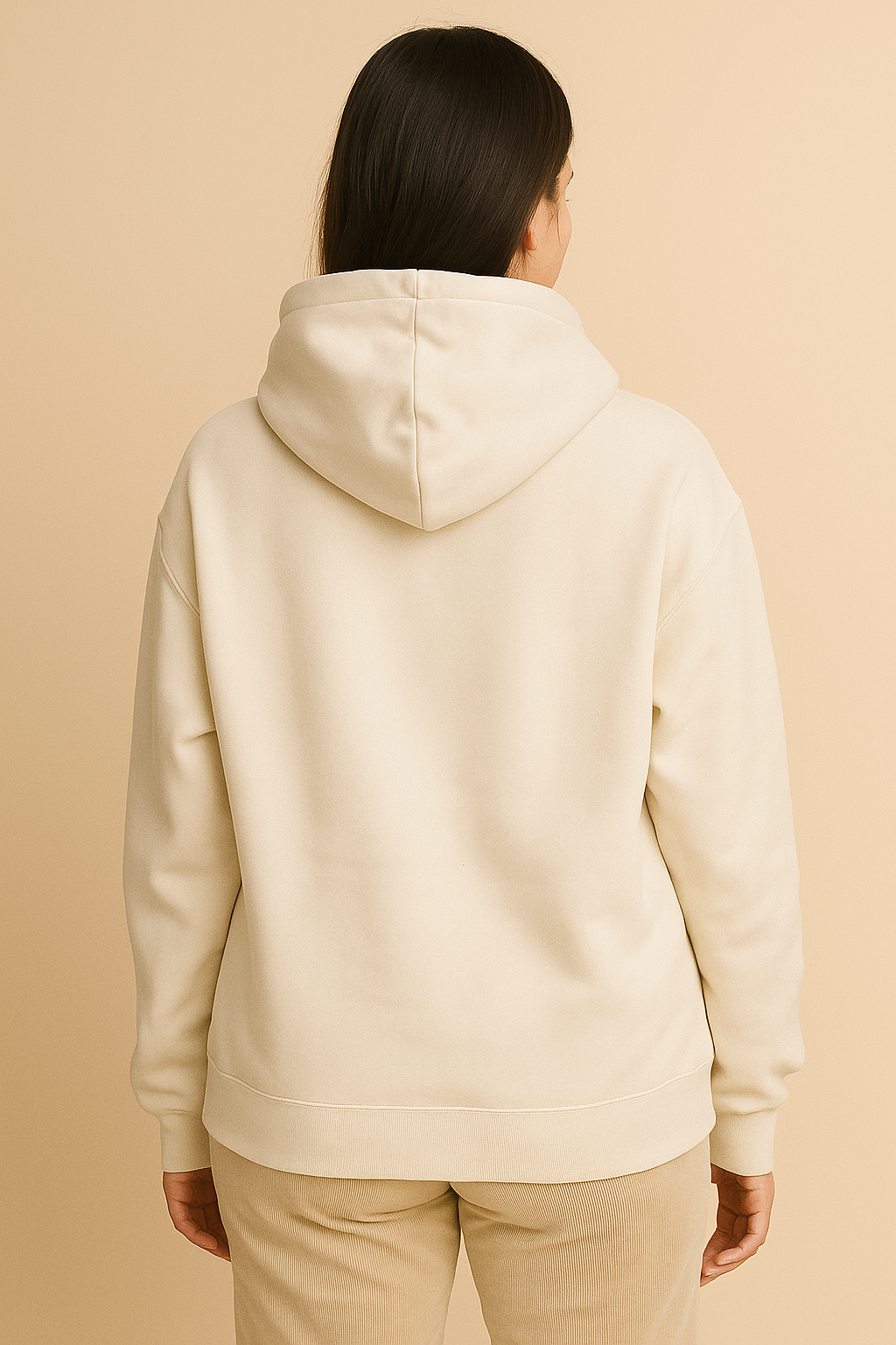 "Introvert" Crescent Moon Hoodie – Quiet Strength in White