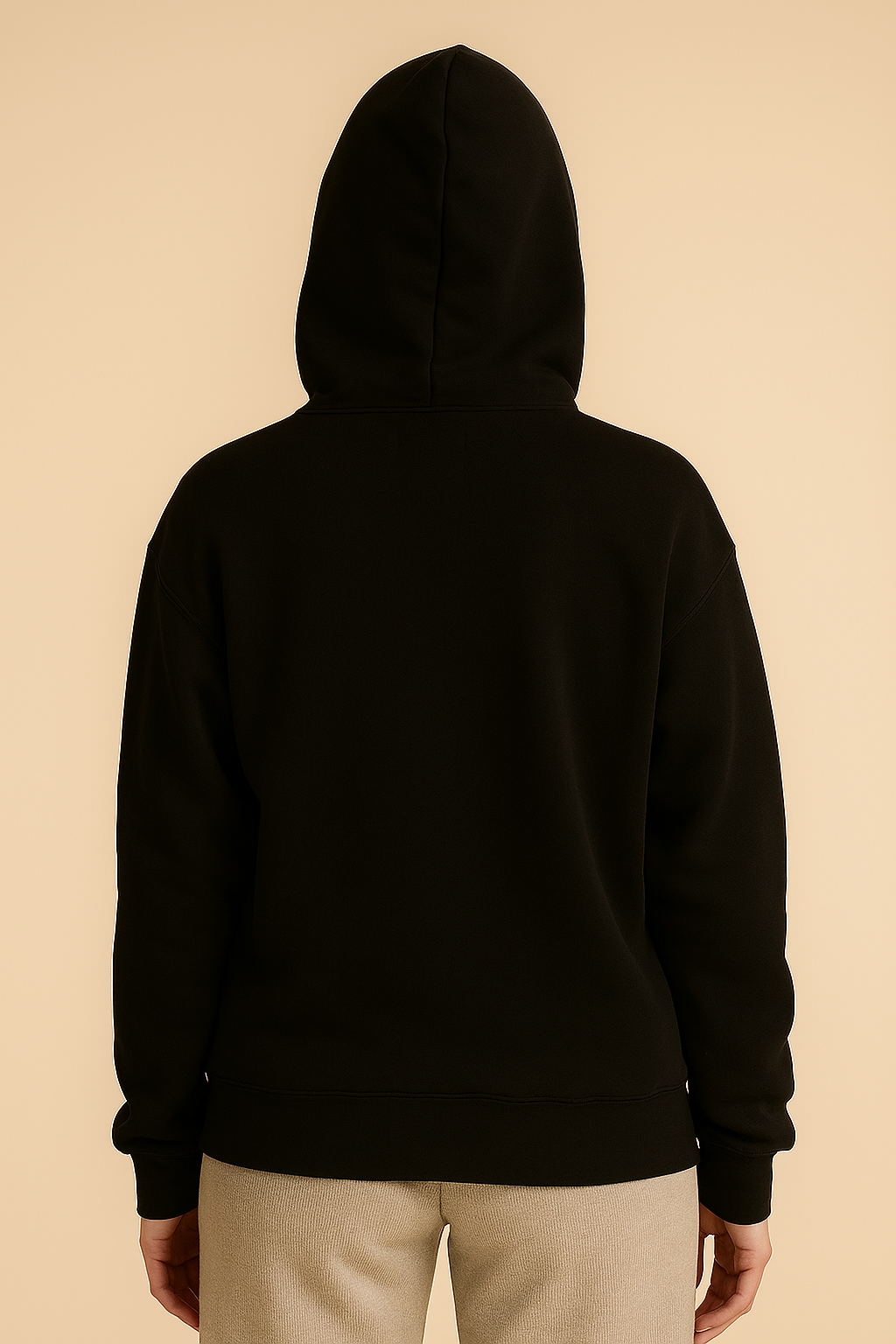 "Introvert" Crescent Moon Hoodie – Quiet Strength in Black