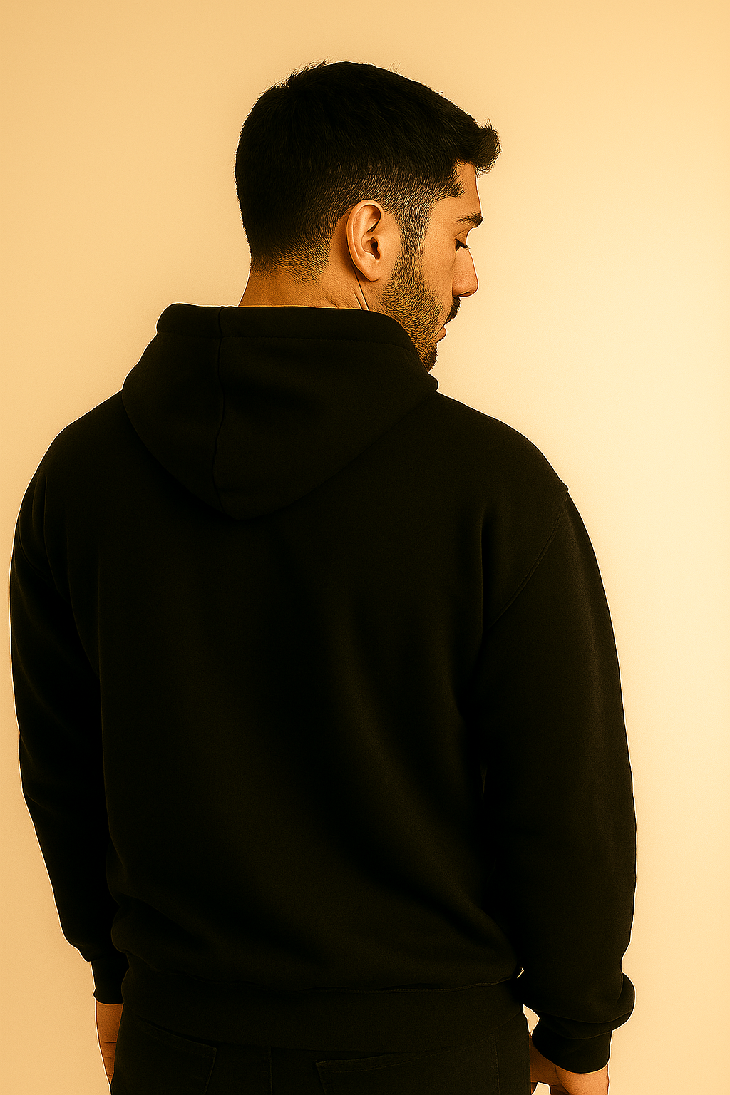 "DROWNED" Reflective Thought Hoodie – Lost in the Mind’s Depths - Black