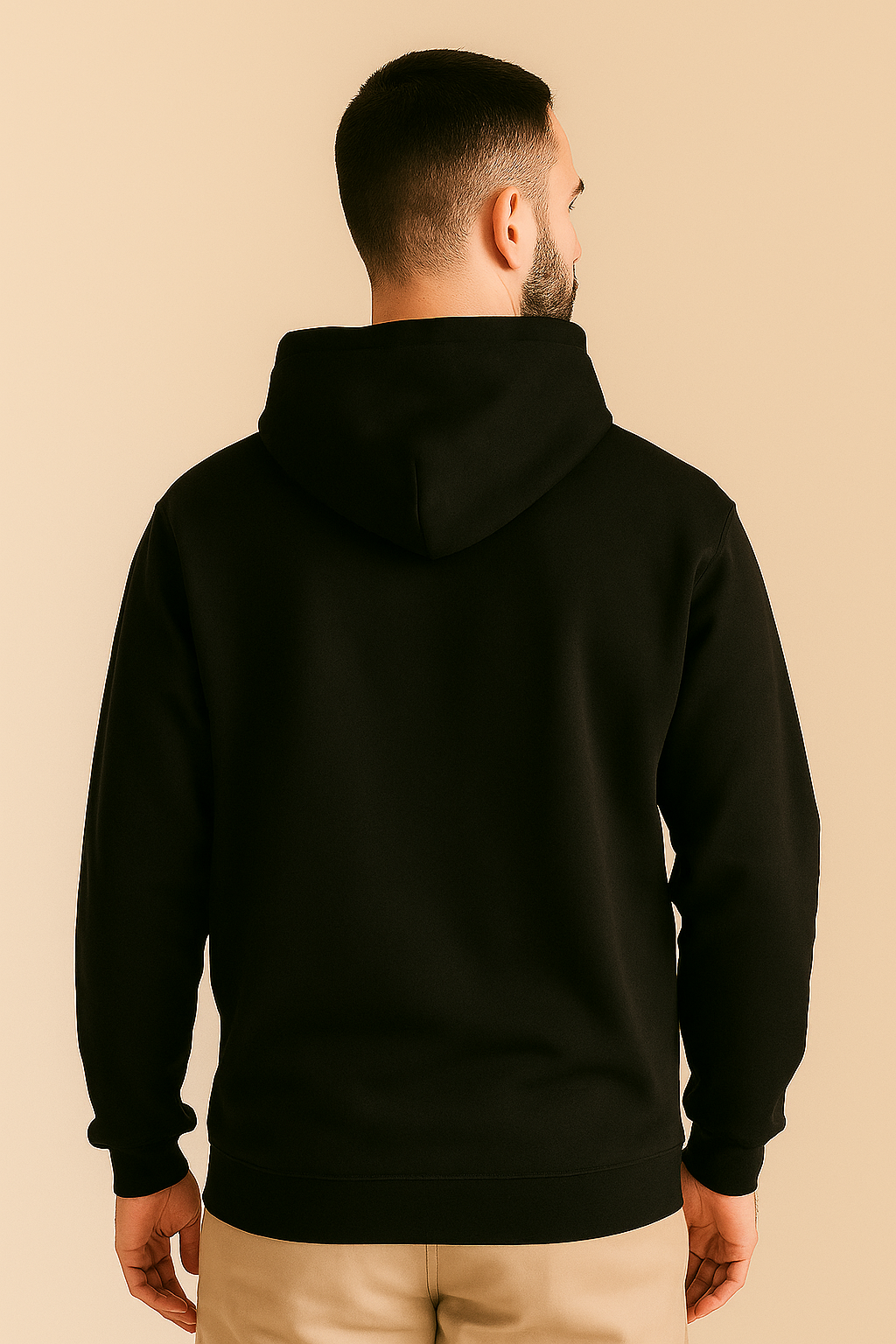 "SILENT POWER" Hoodie – Strength in Stillness, Calm in Chaos - Black