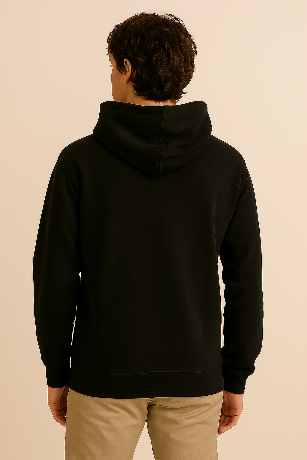 "IN SOLITUDE" Hoodie – Find Peace Where the World Grows Quiet - Black