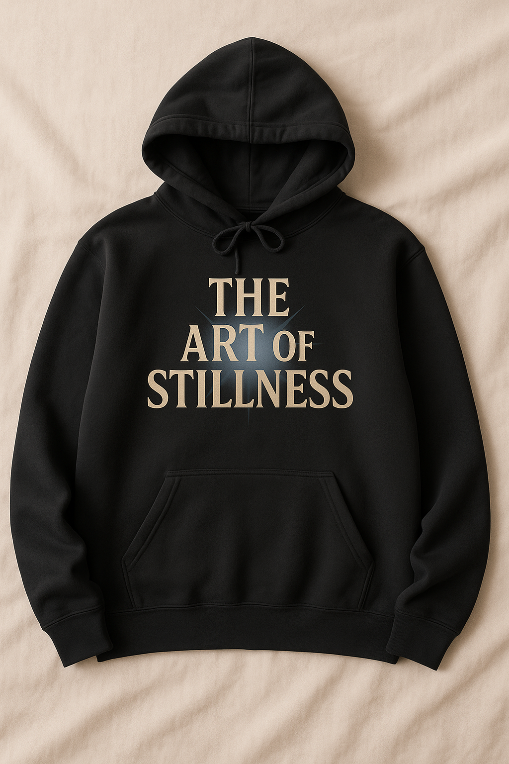 "THE ART OF STILLNESS" Hoodie – Find Beauty in the Quiet - Black