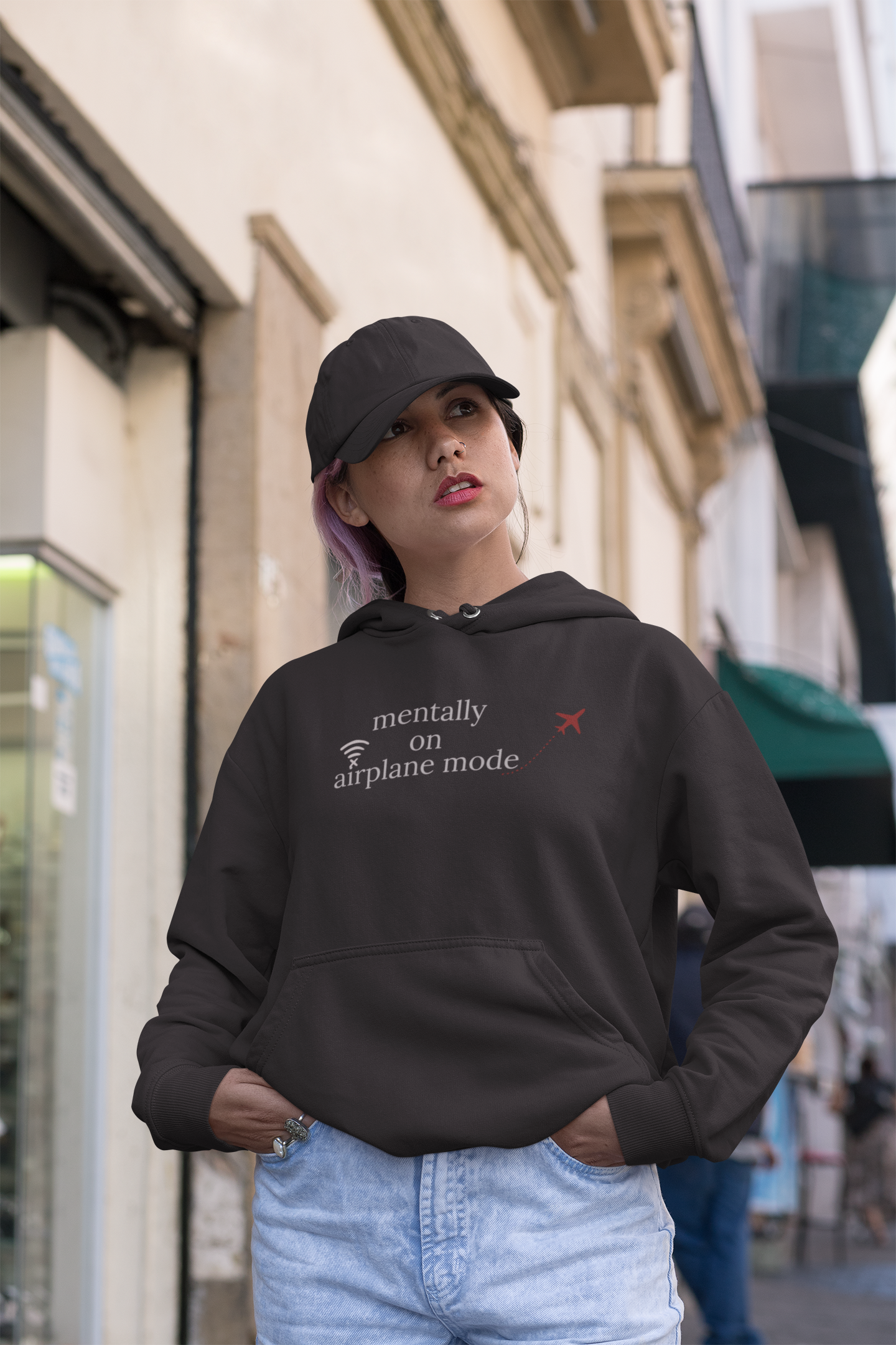 Mentally on Airplane Mode — Quiet Comfort Hoodie