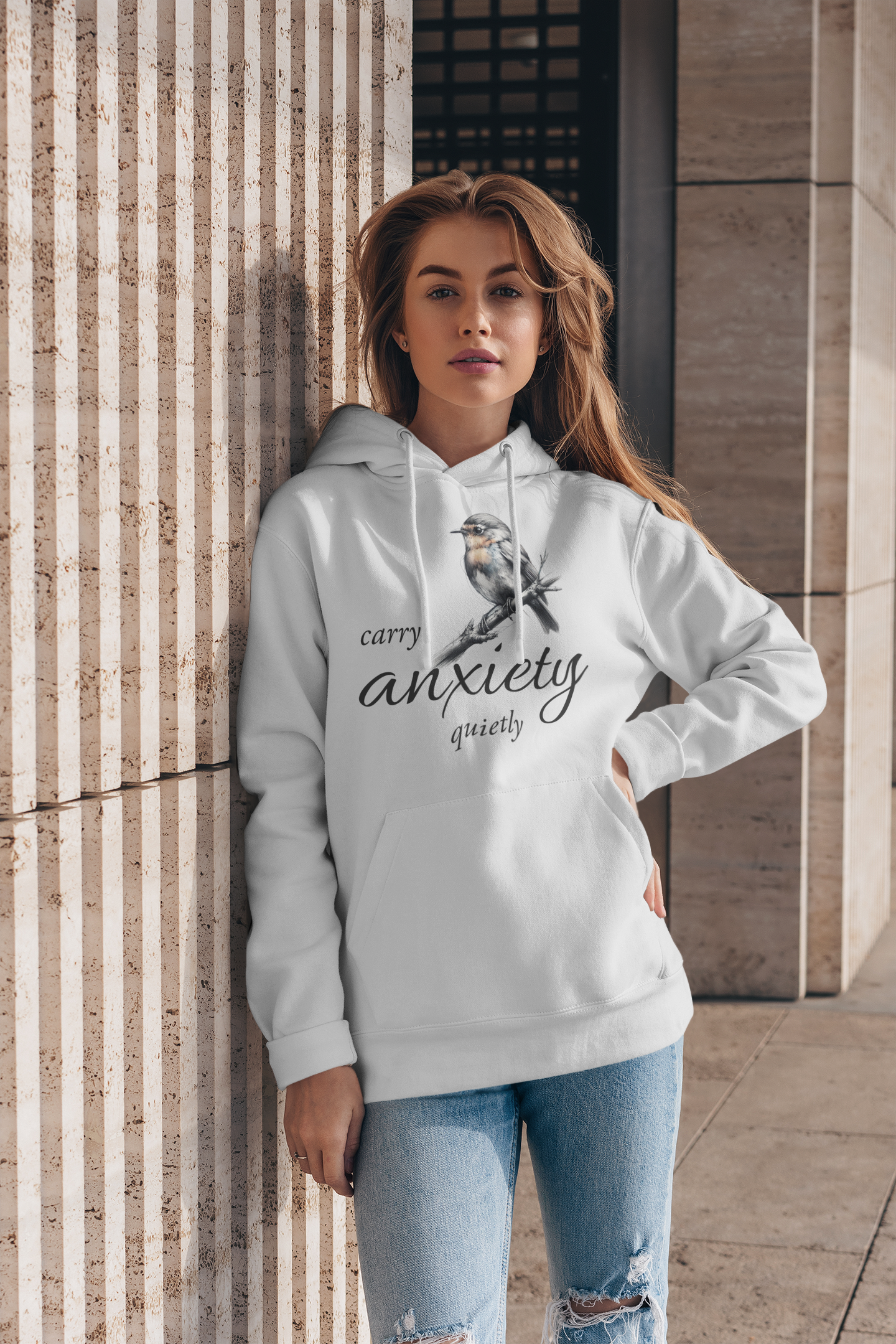 Carry Anxiety Quietly — Quiet Comfort Hoodie
